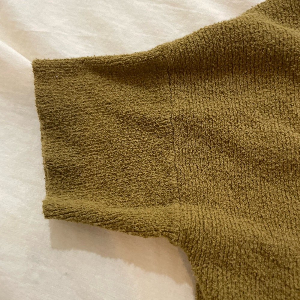 Madewell Olive Knit Henley Top - Picture 4 of 5